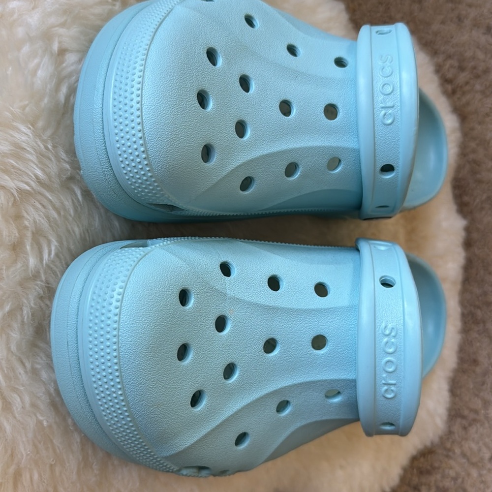 Crocs Clogs Womens 9 Rubber Crush Classic Platform Casual Mules Comfort - Picture 4 of 7